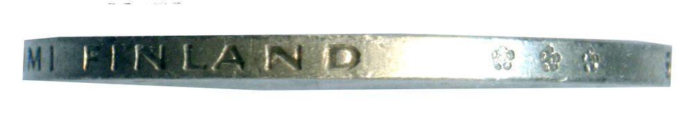 1 марка 1966. Финляндия VF-XF. Серебро