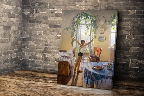 Репродукция "Татьяна Яблонская - Утро"