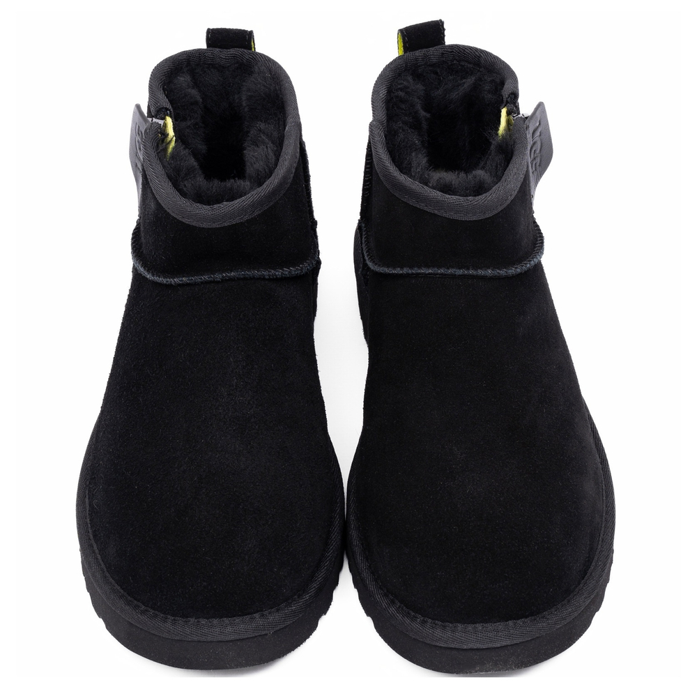 Ugg Mens Classic Ultra Mini Zip Boot Black