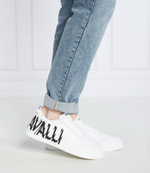 Кожаные кроссовки Just Cavalli - белый(76QA3SM5ZP397)