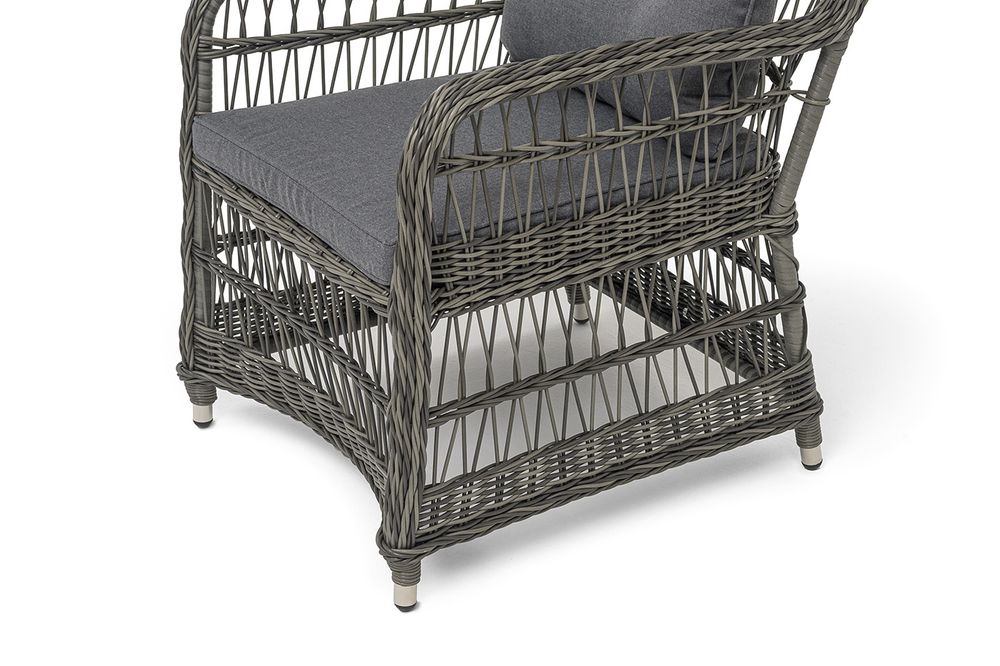 "Цесена" кресло плетеное из искусственного ротанга, цвет графит