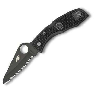 Складной нож Spyderco Salt 1 88SBBK c клинком из стали H1, рукоять FRN