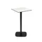 Высокий садовый столик Dina белый на черном металлическом основании 60 x 60 x 96 см