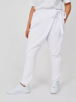 Штаны оверсайз на завязках с запахом большие размеры