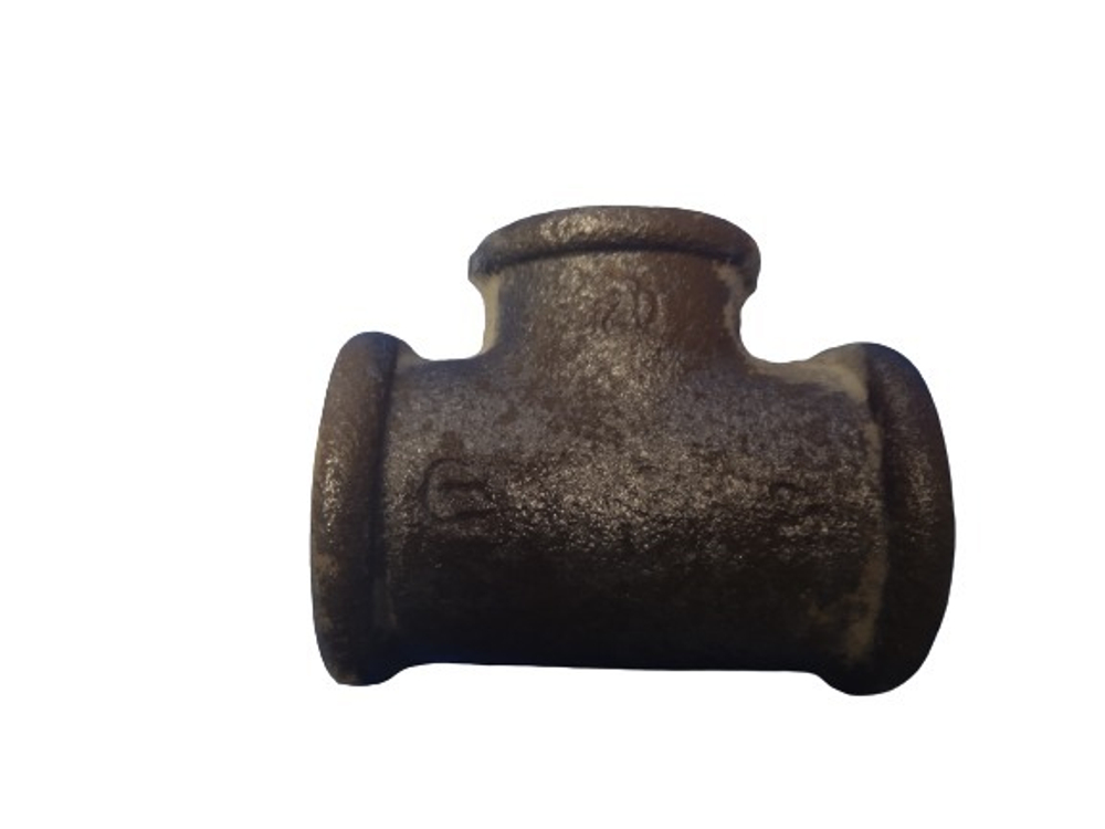 Тройник переходной 1" x 3/4"x1" чугунный 25-20-25