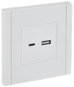 FORTE&PIANO Розетка USB A+C 3,1А FP250 белый IEK