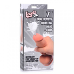 Фаллоимитатор Loadz (18,5×5 см) с эякуляцией с двойной плотностью телесный