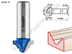 ЗУБР 19x11мм, радиус 4мм, фреза пазовая фасонная №6