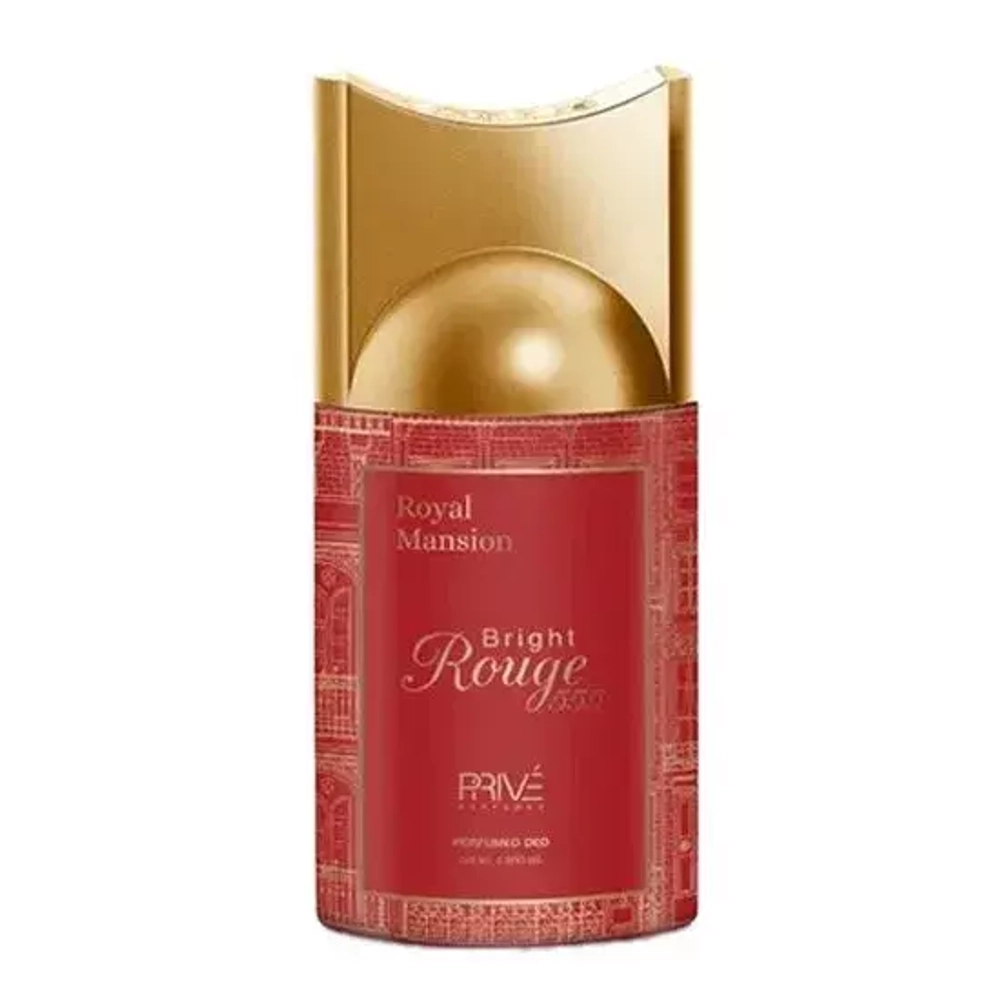 Prive Дезодорант-спрей unisex BRIGHT ROUGE 555 /Maison Francis Kurkdjian Baccarat Rouge 540 250мл*12