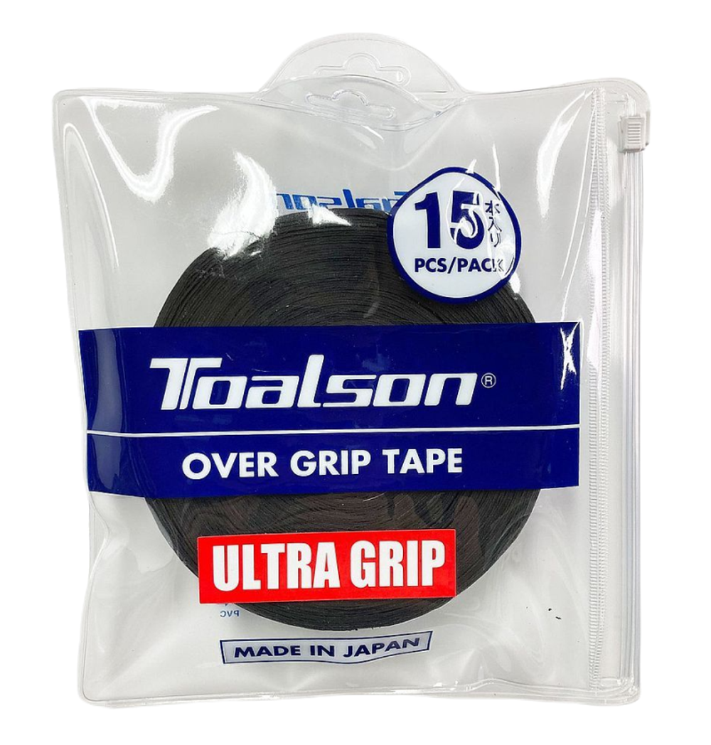 Намотки теннисные Toalson UltraGrip 15p - black
