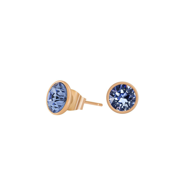 Серьги-пусеты Fiore Luna Light Saphire SWE298 LS RG