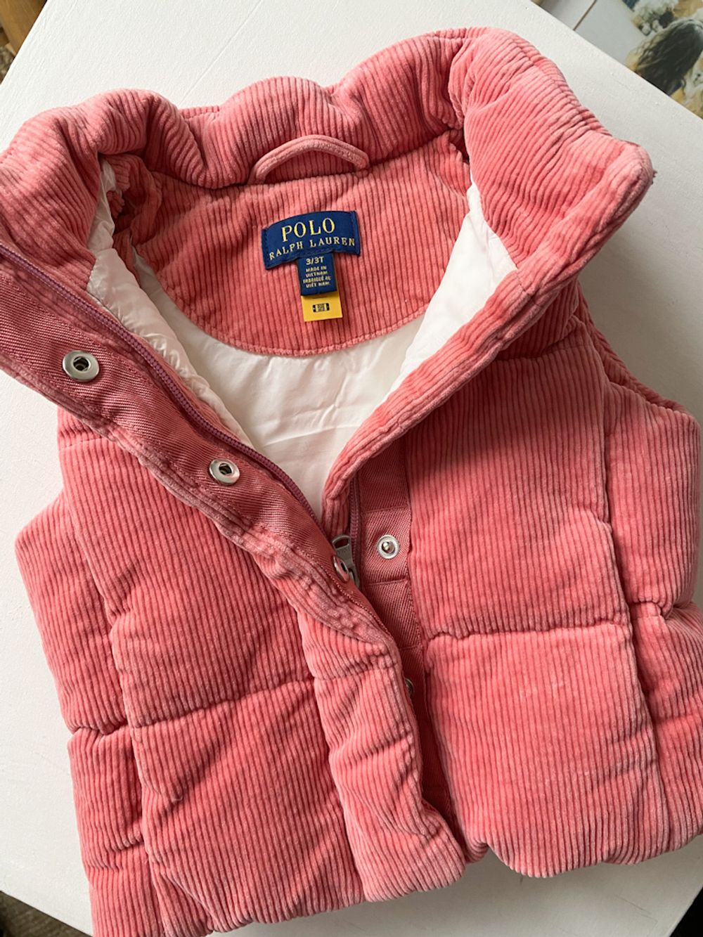 Утепленный вельветовый жилет Ralph Lauren, 98