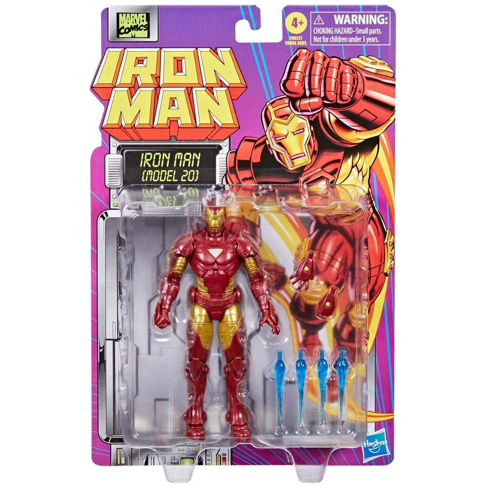 Hasbro Marvel Legends - Фигурка Железного человека (модель 20) 15 см Ретро Комиксы F9027 / артикул   F8998 F9027  / GTIN 5010996206664
