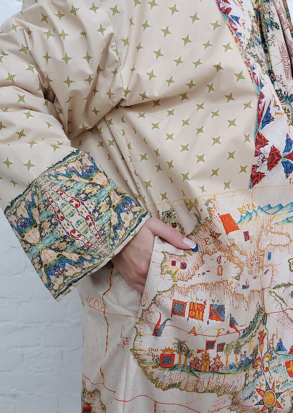 Двустороннее пальто-парка