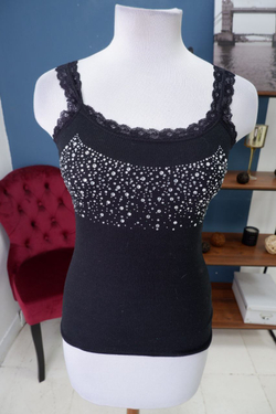 Топ со стразами 44 размер