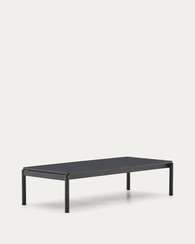 Журнальный столик Sorells из серого алюминия 63 x 149 см