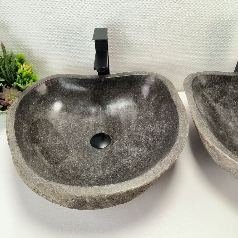Раковина из речного камня RS-63841 52*48*15 2шт 0127