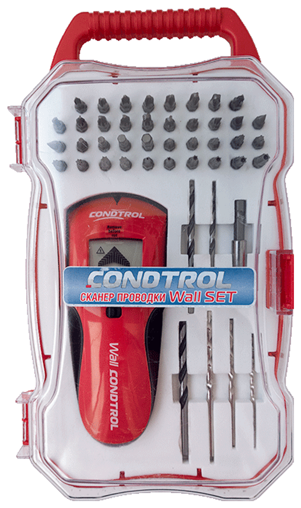 Детектор CONDTROL WALL set+ max глубина об.меди,дерева,проводки,стали 38мм (3-12-015)