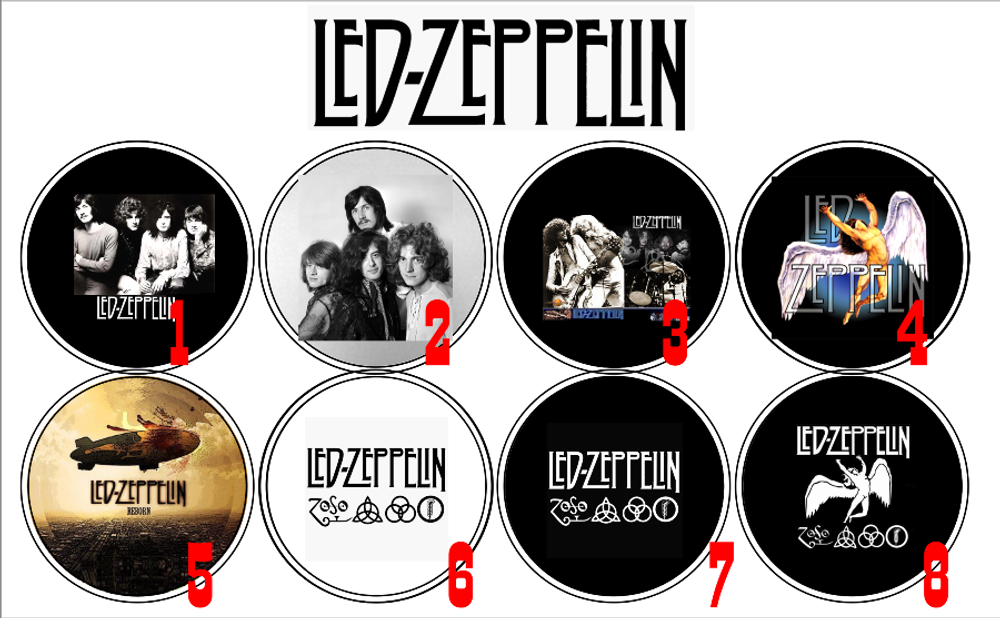 Значок Led Zeppelin 36 мм ( в ассортименте )