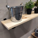 Настенные полки из натурального дерева в стиле Лофт