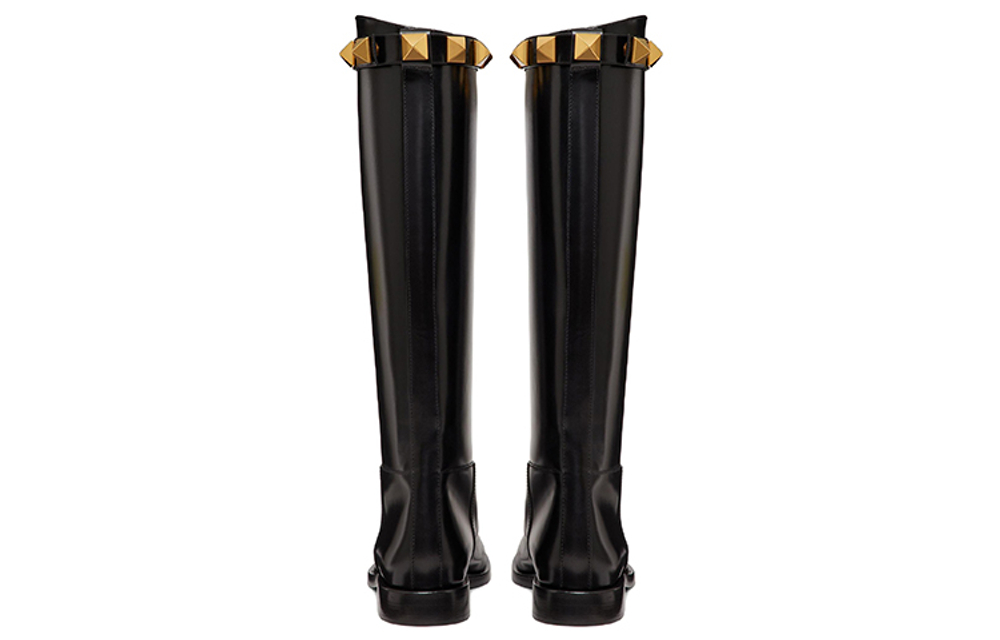 Valentino Garavani Roman Stud Round Toe Boots