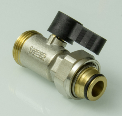 Кран с накидной гайкой и НАР. резбой, прямой 3/4 ViEiR  (100/10шт)
