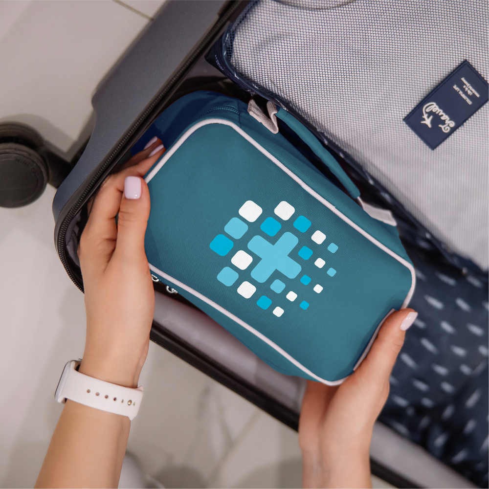 Аптечка дорожная 24х13х9 (голубая)