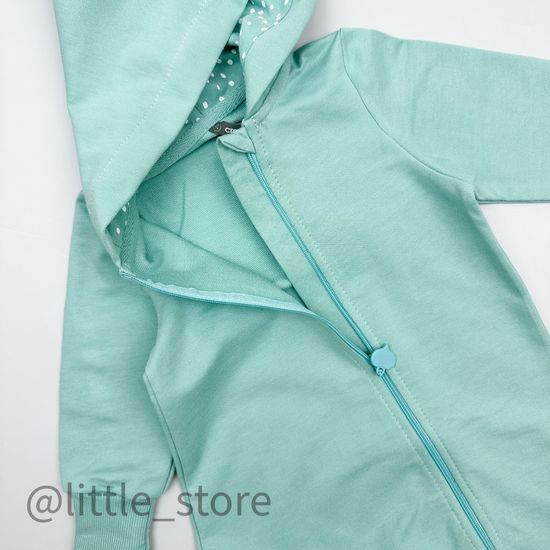 Комбинезон из футера, Мятный зеленый