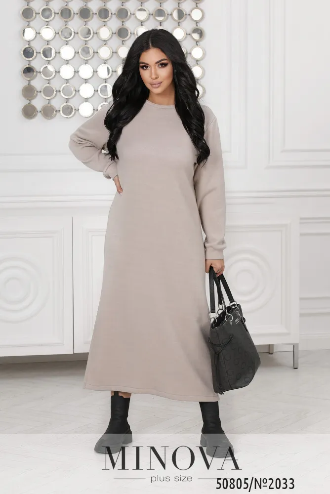 Платье 2033-бежевый Minova