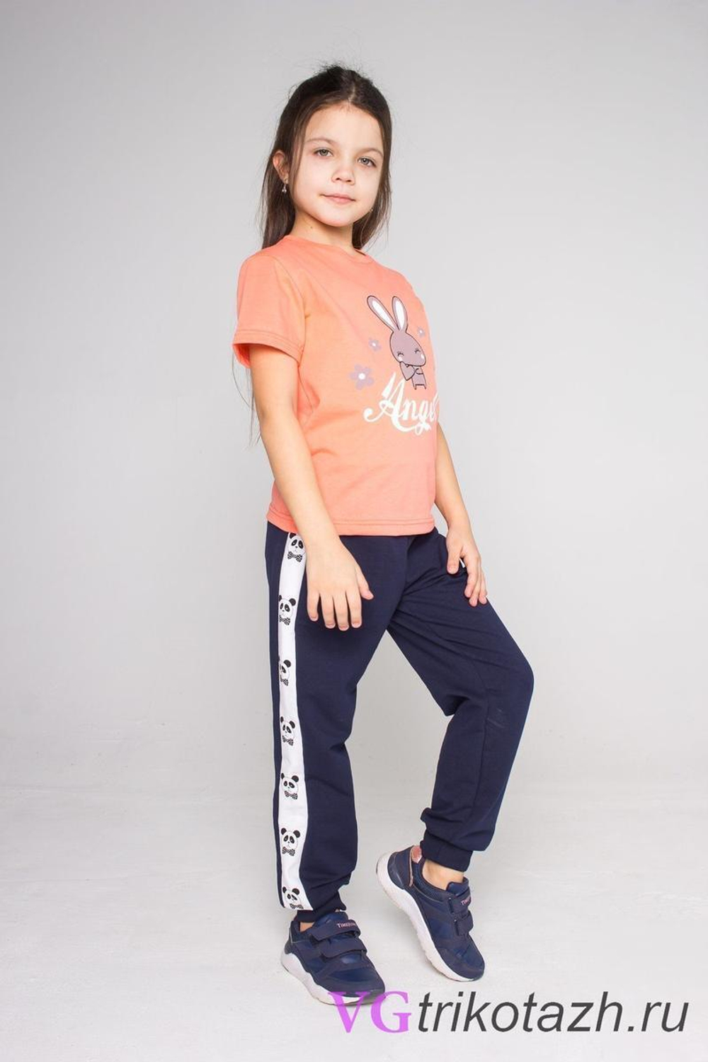 Штаны "Панда" ,сер.,р.104(Ваш трикотаж)