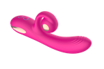 Силиконовый вибратор-кролик с функцией вращения SW3052-hot-pink