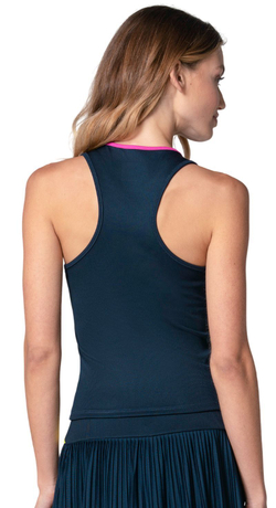 Топ теннисный Lucky in Love Racer Rib Tank - midnight