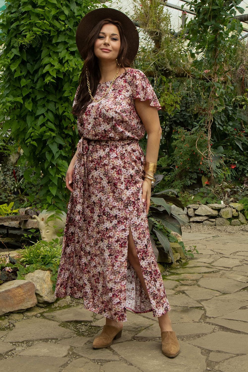 Платье Жара (бордовое) П13415-16М LT Collection