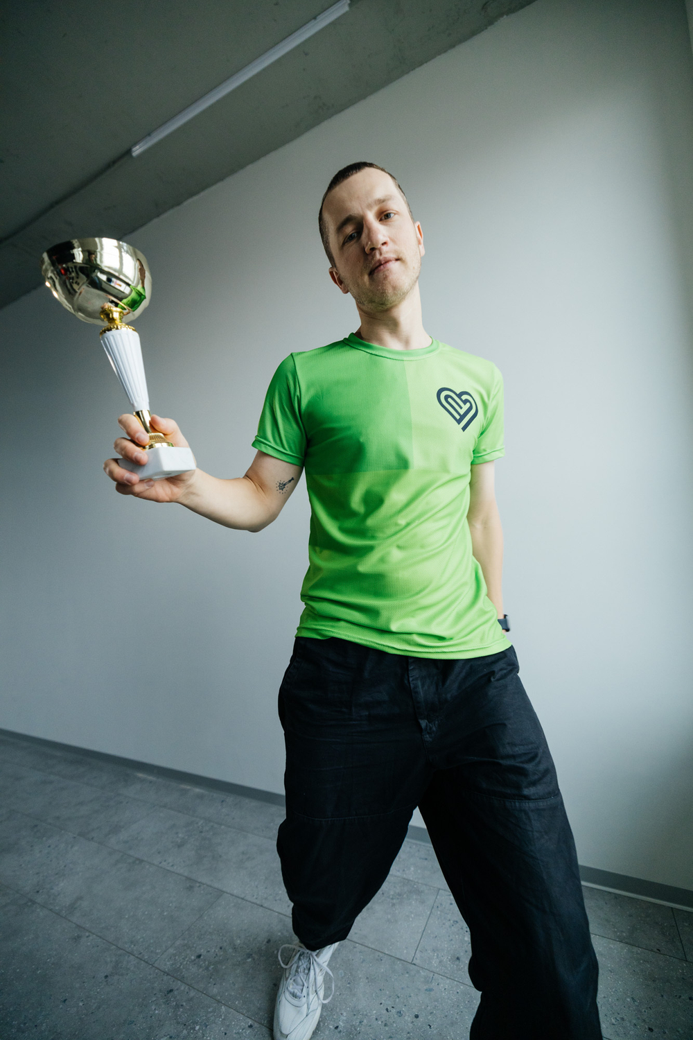 Беговая футболка Running Green