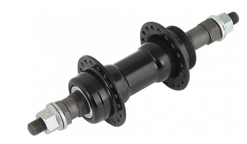 Втулка задняя КТ-122 R 36H под трещ. 6-7 скор. 3/8"х135х180мм стальн. чёрная, арт.130071