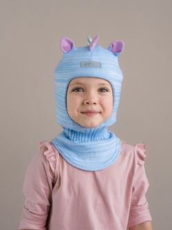 Шлем зимний вязаный (Голубое небо) UNIC