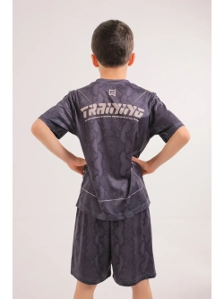 Детский спортивный костюм шорты и футболка для тренировок