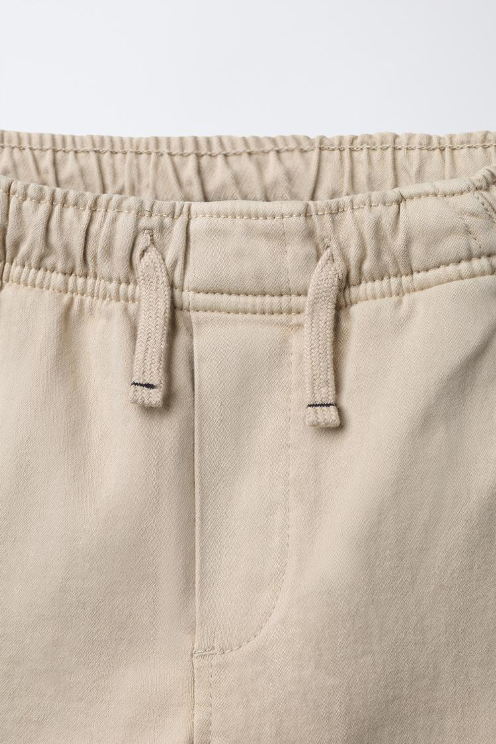 ZARA МЯГКИЕ БРЮКИ-КАРГО, СВЕТЛО-БЕЖЕВЫЙ