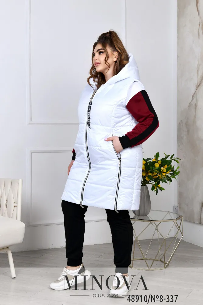 Костюм 8-337-марсала-белый Minova