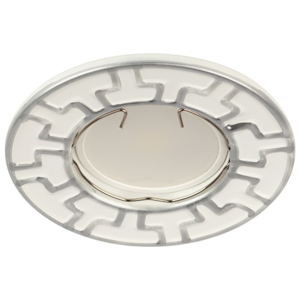 ST5 CH/WH Светильник ЭРА штампованный MR16,12V/220V, 50W белый/хром