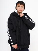 Куртка с лампасом, черная