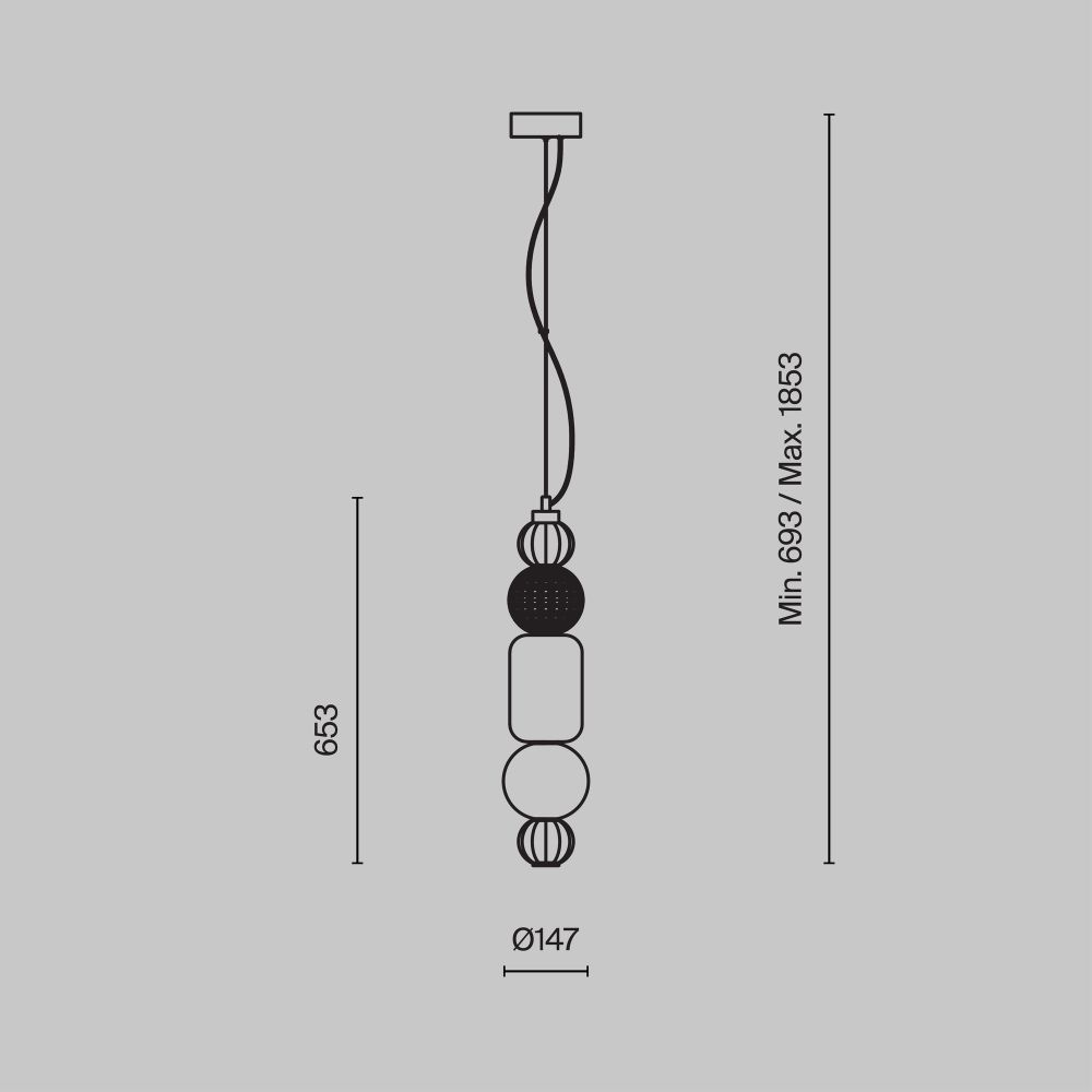 Подвесной светильник Maytoni P069PL-L35G3K
