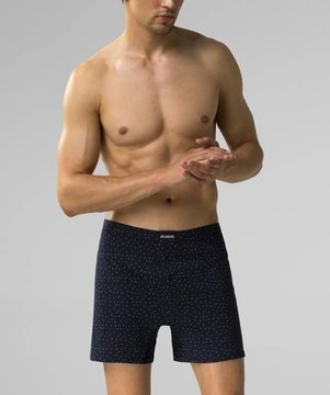 Трусы (2 шт) мужские семейные Atlantic 2MBX-061, темно-синий + серый меланж