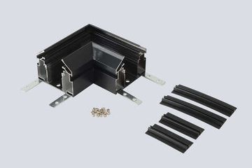 Угол соединительный для встраиваемого трека 220V в натяжной ПВХ потолок CLT 0.235 01 BL SPACE 220 Crystal Lux