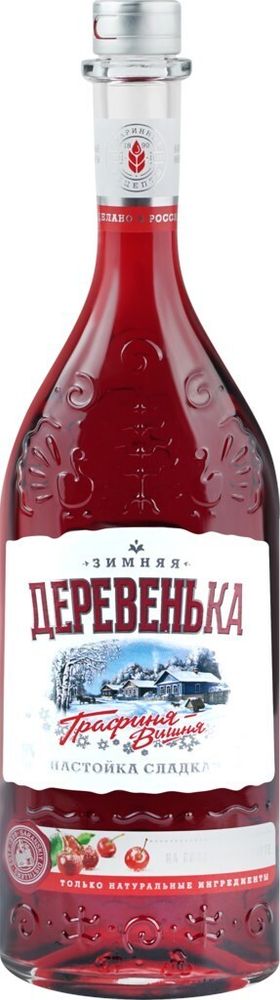 Ликер Зимняя деревенька графиня Вишня