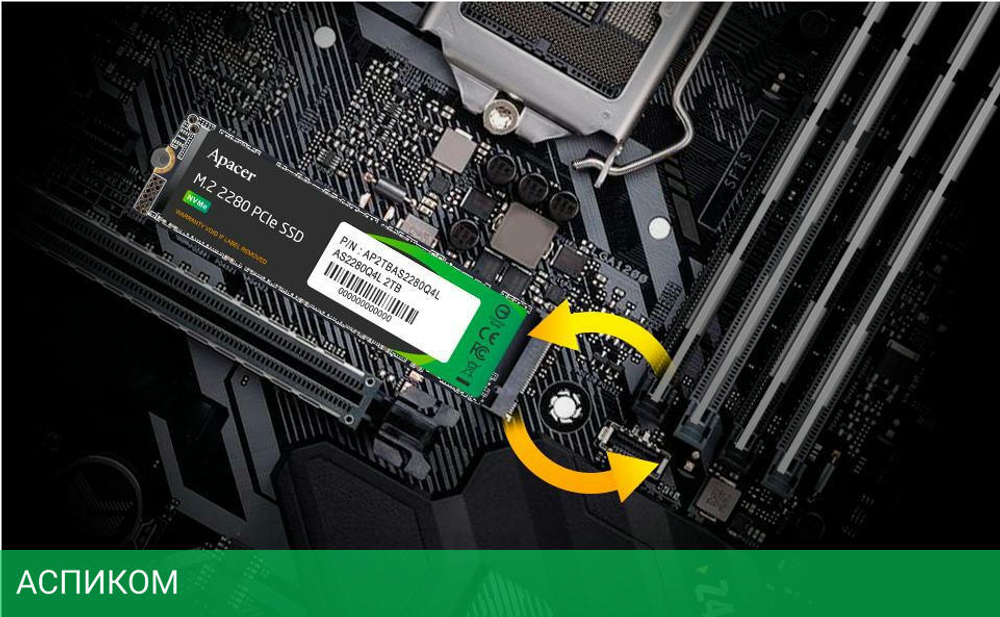 SSD диск Apacer 2TB AS2280Q4X (AP2TBAS2280Q4X-1)