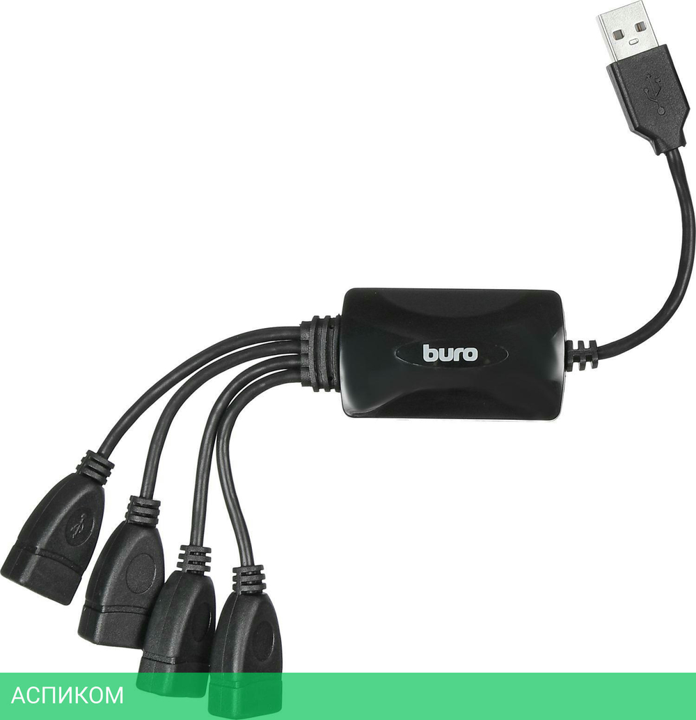 USB-хаб Buro BU-HUB4-0.3
