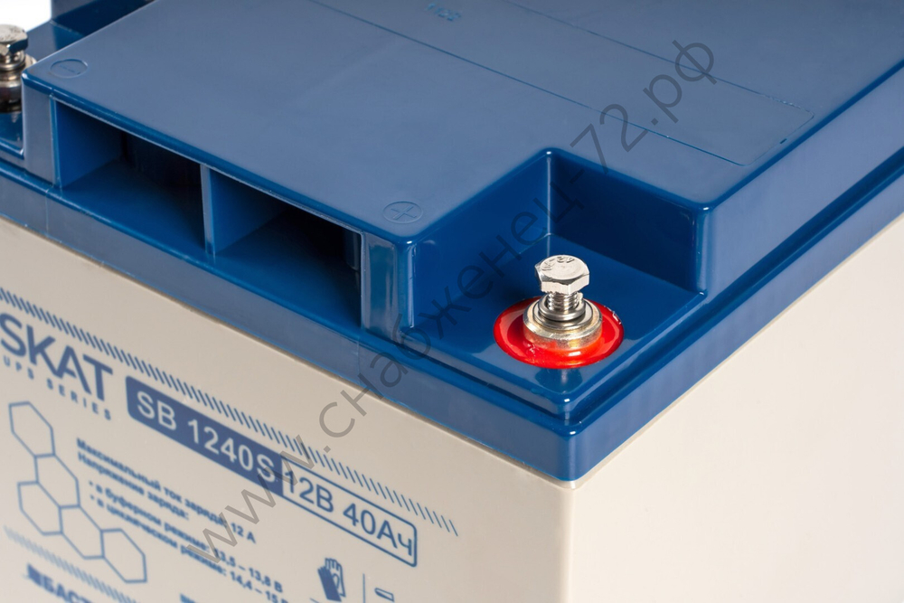 SKAT SB 1240S АКБ свинцово-кислотная тип AGM 12V 40Ач Iзар.12.6А, клеммы под болт М6