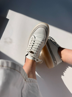 Кеды KLARA в белой коже