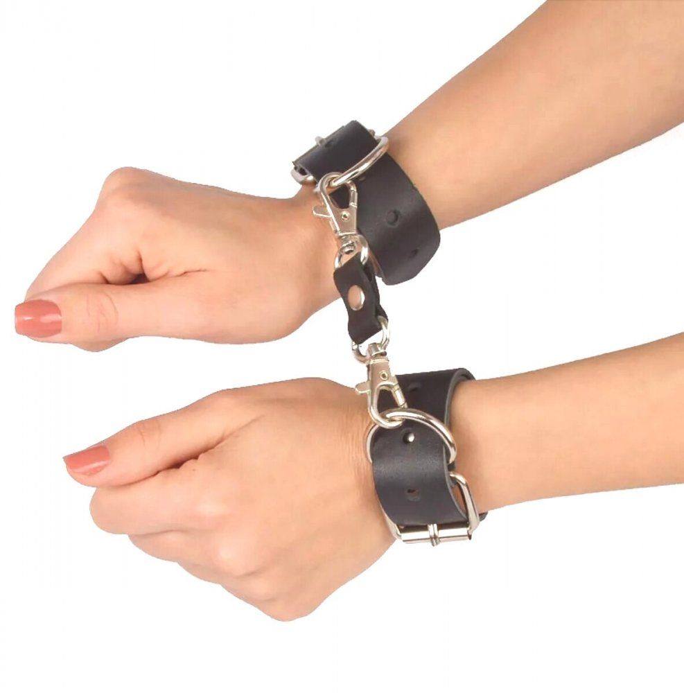Наручники Sitabella Новичок чёрные кожа Наручники Sitabella Новичок чёрные кожа